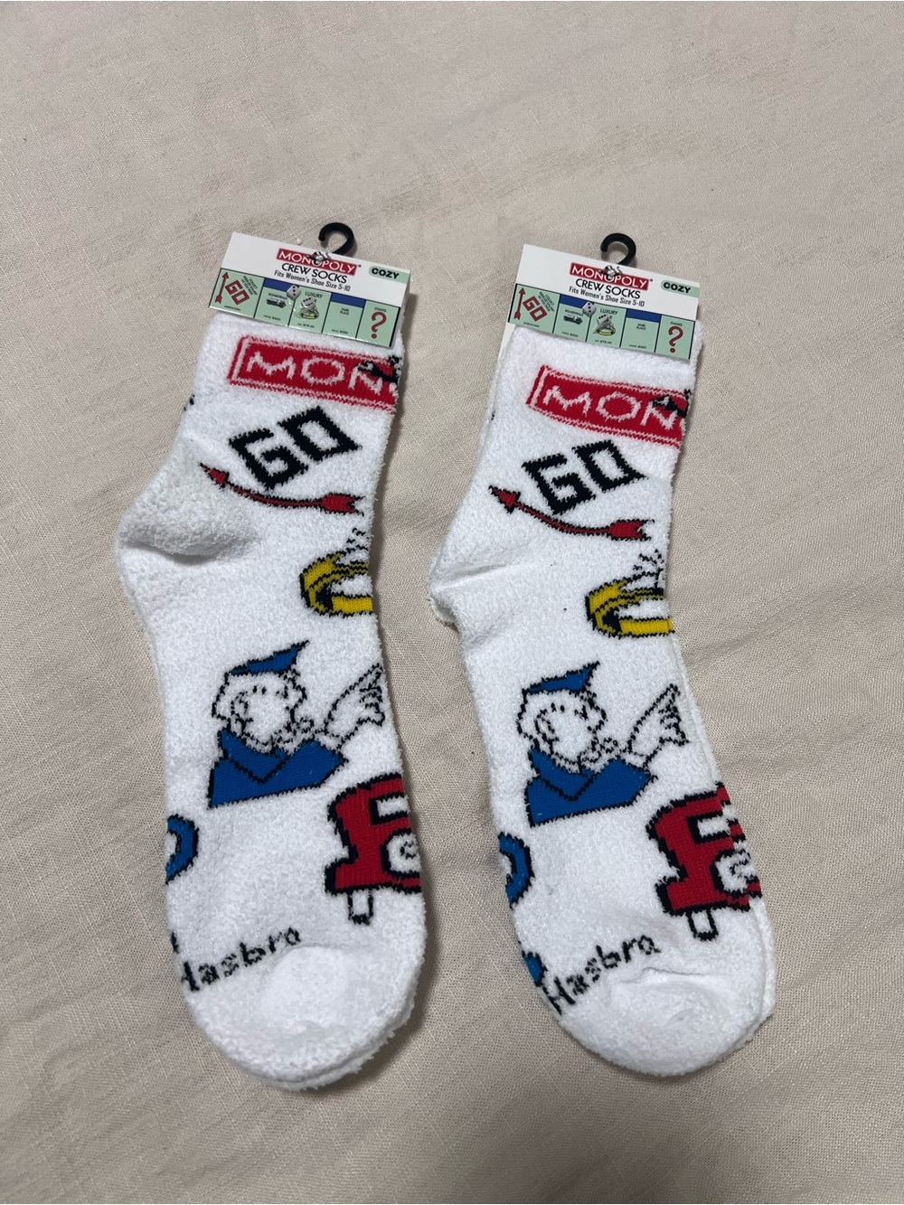 Monopoly Cozy Crew Socks